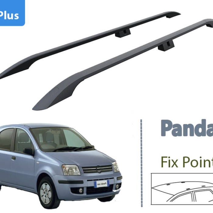 Fiat Panda 169 Üst Tavan Çıtası Taşıyıcı Bar Paw Plus 2002-2012 Siyah