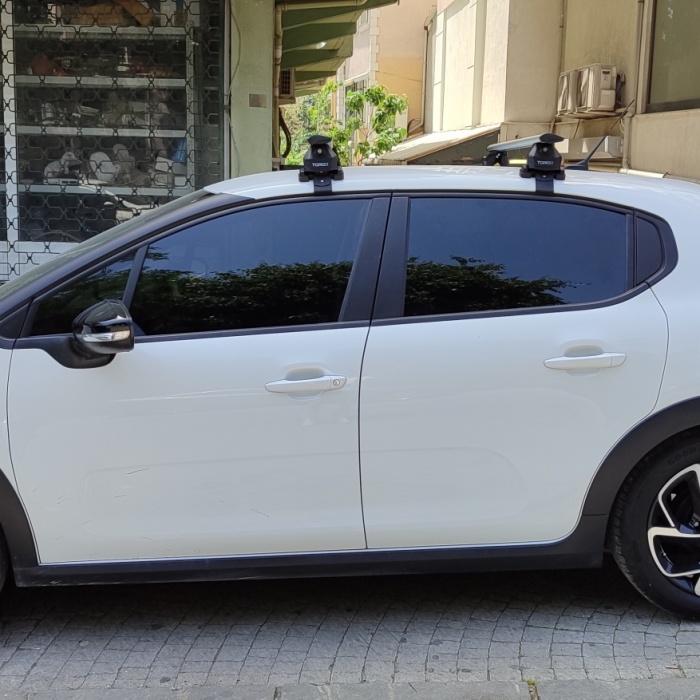Citroen C3 Oluksuz Toros Pro 4 Ara Atkısı Siyah Set 2016- Sonrası