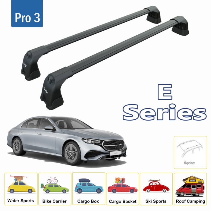 Mercedes E Serisi W214 Ara Atkısı Tavan Taşıyıcı 2024- Siyah
