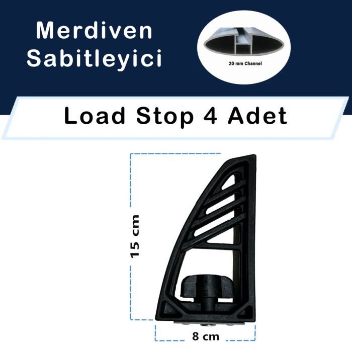 Araç Tavan Merdiven Taşıma Aparatı Yük Sabitleme 4 Adet