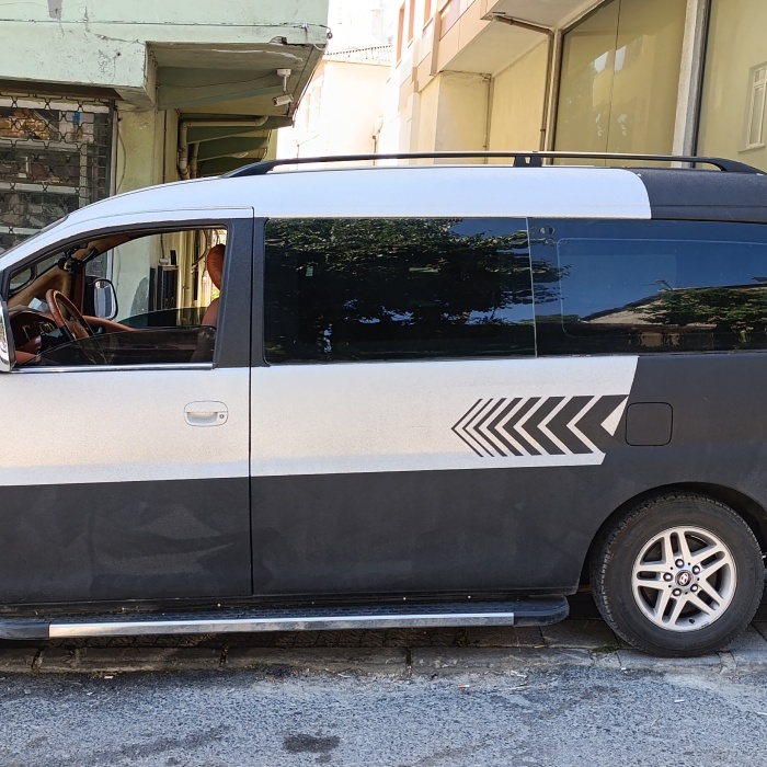 Hyundai Starex Üst Tavan Çıtası Tavan Rayları Siyah