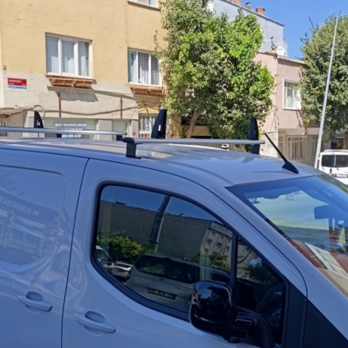 Renault Express Alüminyum Üst Merdiven Taşıyıcı Tavan Yük Sabitleyici Bar 2 Adet
