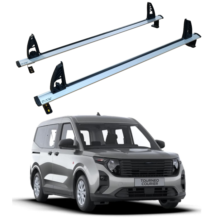Ford Yeni Courier Alüminyum Üst Merdiven Taşıyıcı Tavan Yük Sabitleyici Bar 2 Adet
