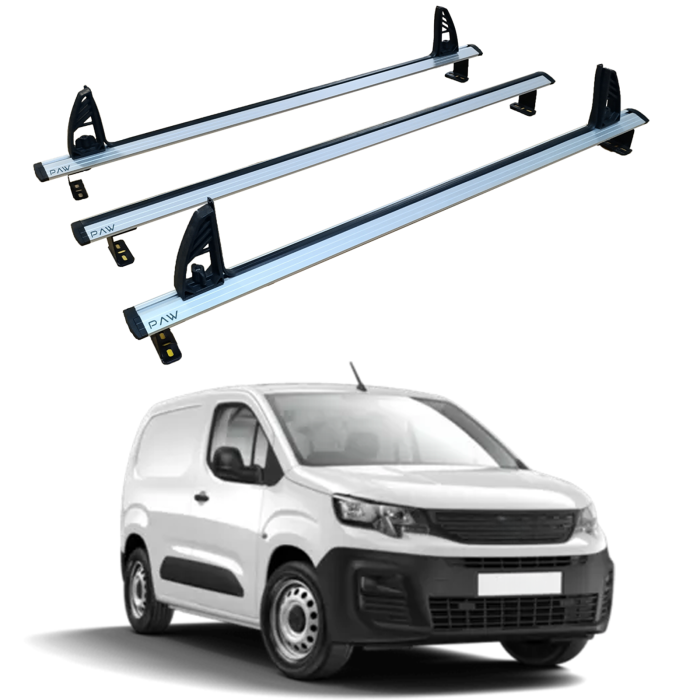 Toyota Proace City Alüminyum Üst Merdiven Taşıyıcı Tavan Yük Sabitleyici Bar 2018- Sonrası 3 Adet