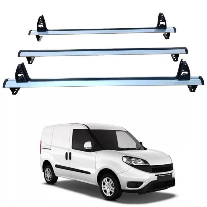 Fiat Doblo 2010-2021 Üst Merdiven Taşıyıcı Tavan Yük Sabitleyici Bar 3 Adet