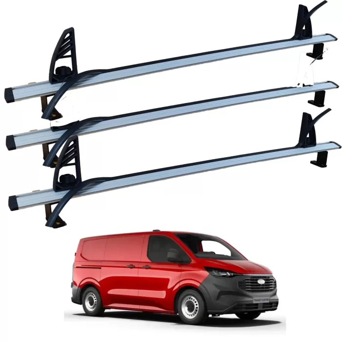 Ford Transit Custom Üst Merdiven Taşıyıcı Tavan Yük Sabitleyici Bar 3 Adet