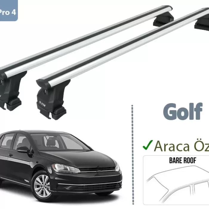 Volkswagen Golf Sportsvan MK6-MK7 Ara Atkisi Tavan Sistemleri 2014- Sonrası Pro 4 Siyah
