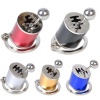BUFFER® Hareketli Araba Vites Anahtarlık Altı Hız Manuel Vites Dişli Shifter Topuzu Metal Anahtarlık