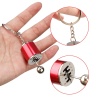 BUFFER® Hareketli Araba Vites Anahtarlık Altı Hız Manuel Vites Dişli Shifter Topuzu Metal Anahtarlık