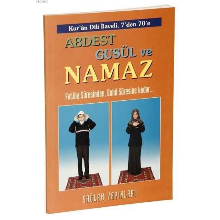 Abdest, Güsul ve Namaz Kod:015 (1.Hamur, Büyük Boy); Kuran Dili İlaveli 7den 70e