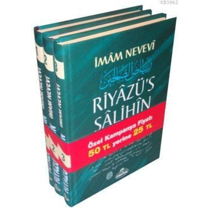 Riyazüs Salihin (3 Cilt Takım-Küçük Boy-Şamua-Ciltli)