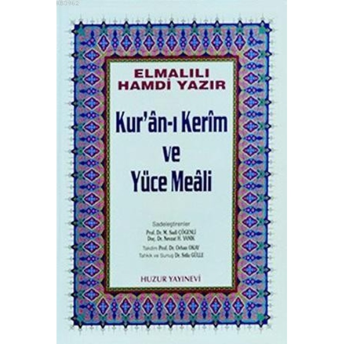 Kuran-ı Kerim ve Yüce Meali - Küçük Boy; Hafız Osman Hatlı