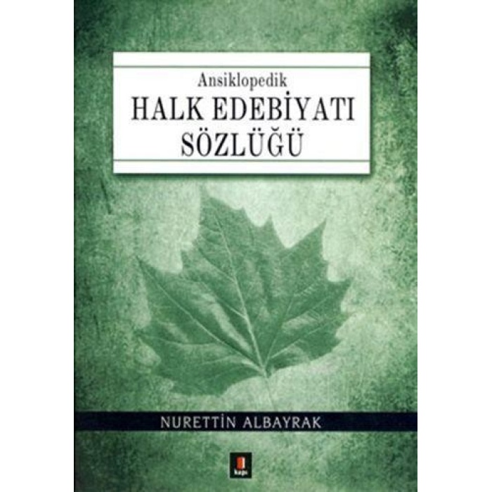 Ansiklopedik Halk Edebiyatı Sözlüğü (Ciltli)