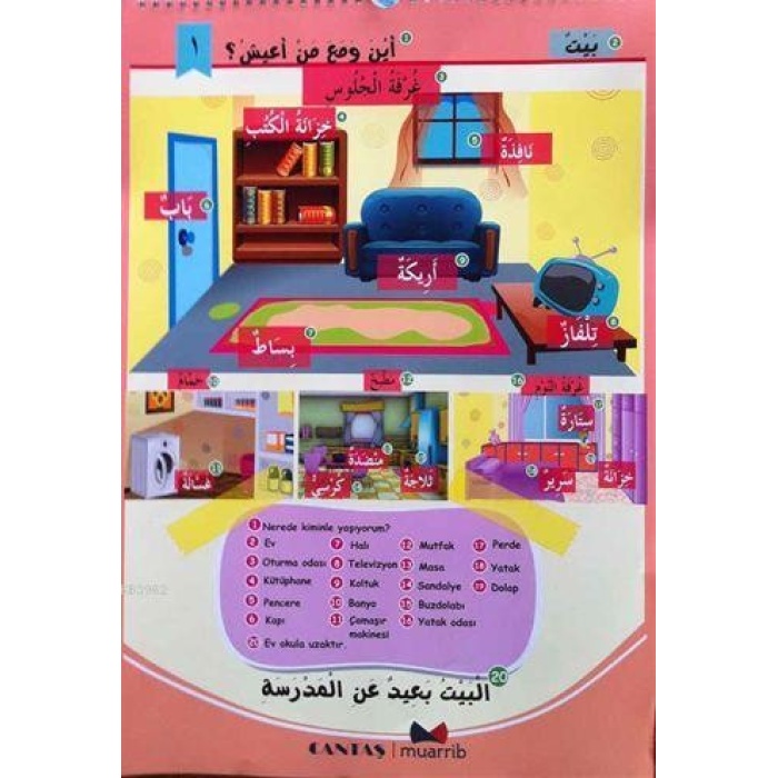 Çocuklar İçin Görsel Arapça Afiş Boy