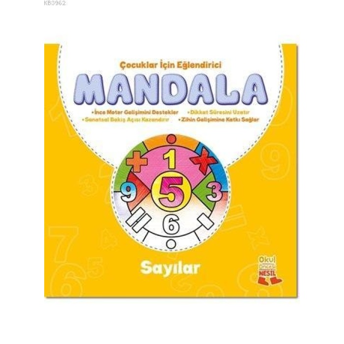 Çocuklar İçin Eğlendirici Mandala: Sayılar; Eğlendirici Mandala Serisi