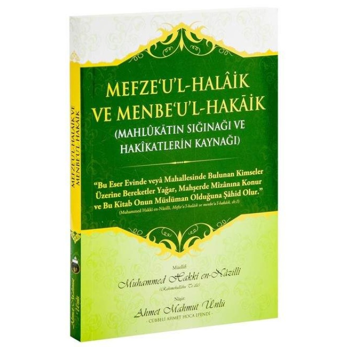 Mefzeul Halaik Ve Menbeul Hakaik Arapça