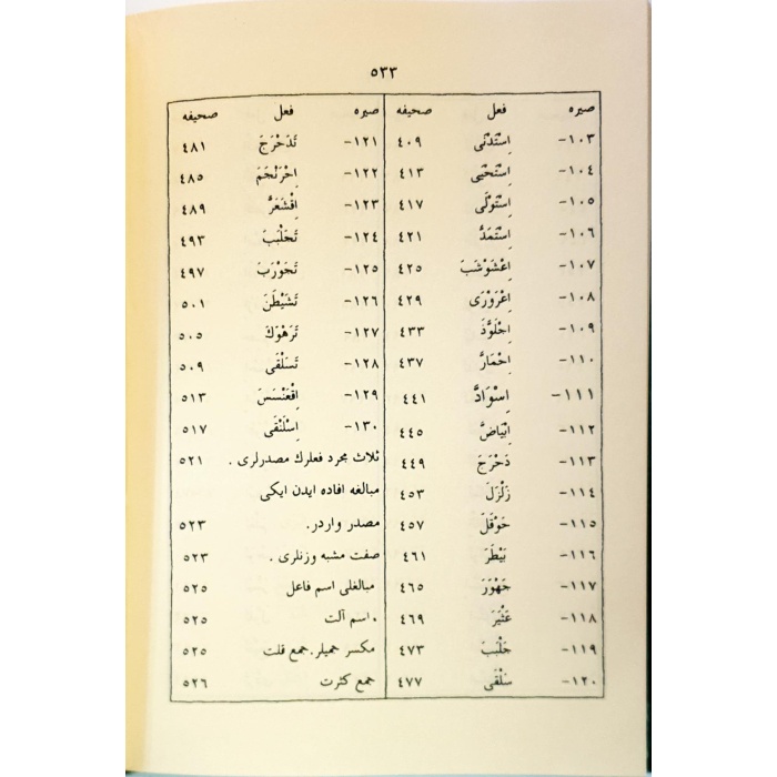 Tasrif Fiil Çekimleri (Küçük Boy)