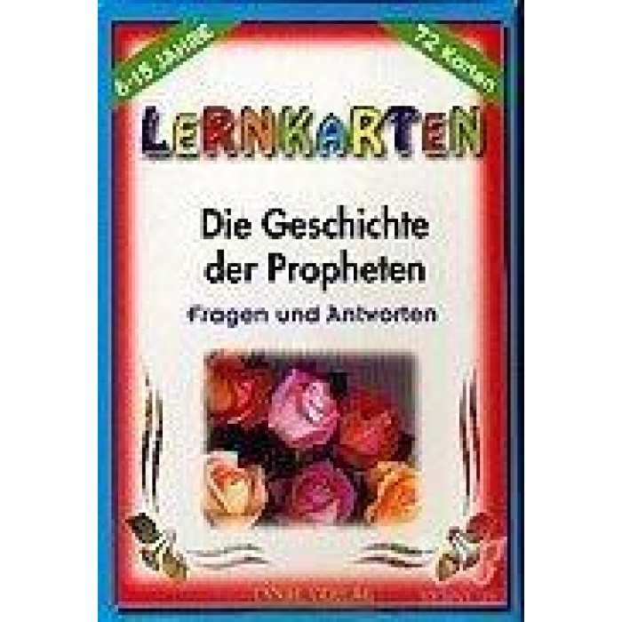 Bilgi Kartları Peygamberler Tarihi (Almanca) (Kod: 202)  Die Geschichte Der Propheten / Lernkarten / 72 Karten / 6-15 Jahre