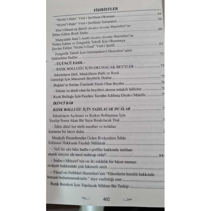 Rızık Bolluğu ve Zenginlik için Okunacaklar ve Yapılacaklar - 2. Cilt | Cübbeli Hoca