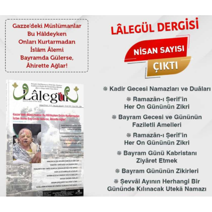 Lalegül Dergisi Nisan 2024 - Sayı 134