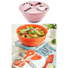 5 Parça Salata Servis Seti | Salata Yapma Servis Seti | Saklama Karıştırma Kabı Kaşık Bıçak Takımı