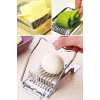 Paslanmaz Çelik Yumurta Dilimleyici Şekillendirici | Pratik Sebze Meyve Yumurta Kesici Dilimleyici