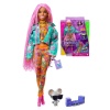 Barbie Extra - Pembe Örgü Saçlı Bebek |  +3 yaş