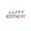 Happy Birthday Bronze Balon 35 cm | Happy Birthday Harf Balon Seti 16