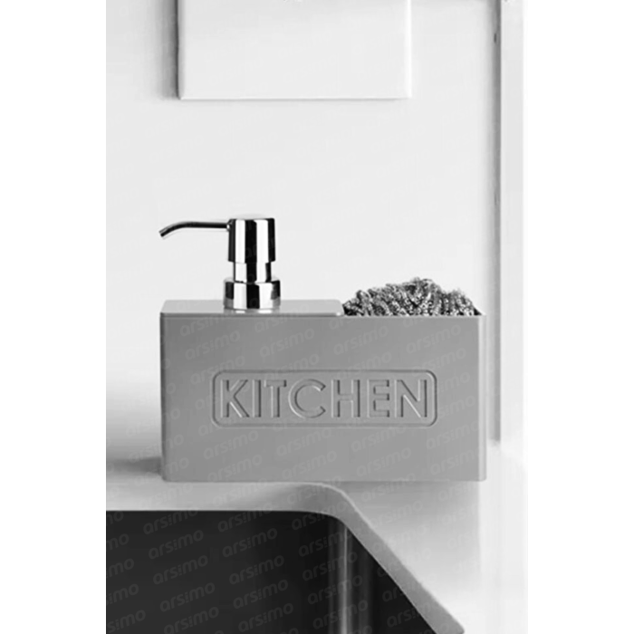 Kitchen Sünger Hazneli Lux Mutfak Banyo Sıvı Sabunluk