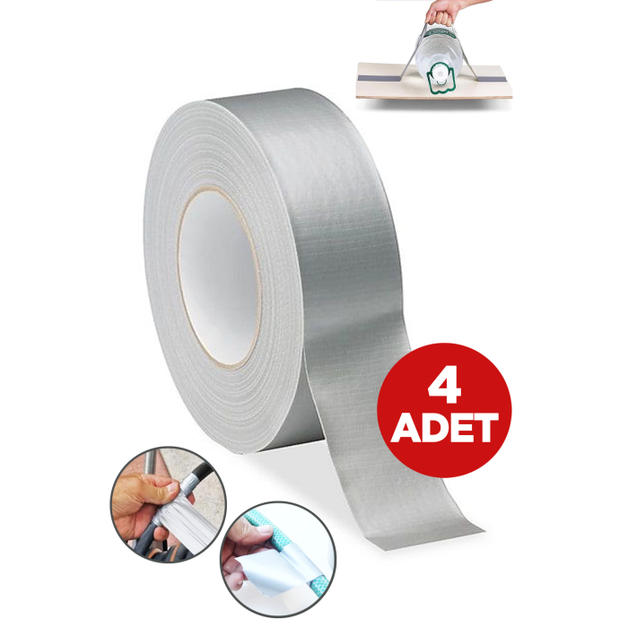 Duct Tape Tamir Takviye Bandı 48mm x 10 Mt 4 Adet
