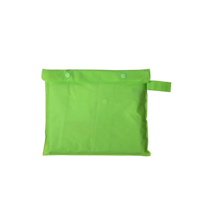 Hayvan Figürlü Kapüşonlu Çocuk Yağmurluk Çantalı Yeşil L