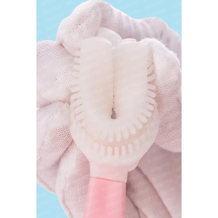 Silikon Bebek Diş Fırçası | Bebek Diş Fırçalama Kaşıma Aparatı 2-6 Yaş | 9 cm