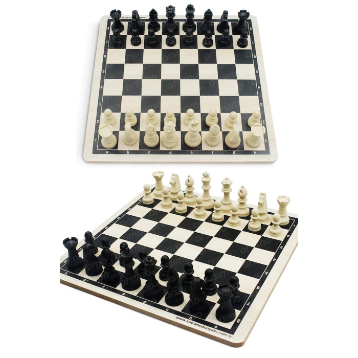 Ahşap Satranç Takımı Mantık Strateji Oyun Seti | Satranç Takımı