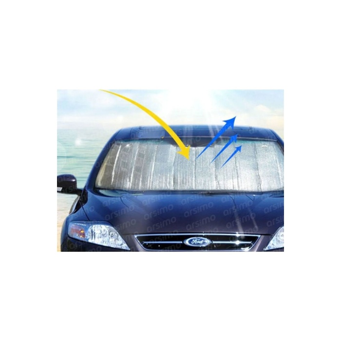 Araba Araç Güneş Koruyucu Oto Güneşliği | Metalize Parlak Araba Koruma Güneşlik 130x60 cm