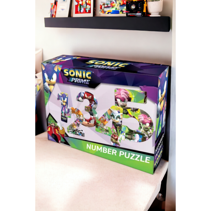 Sonic Numara Puzzle Seti 20 Parça | Yapboz Puzzle Numaralı Oyun Seti SO7877
