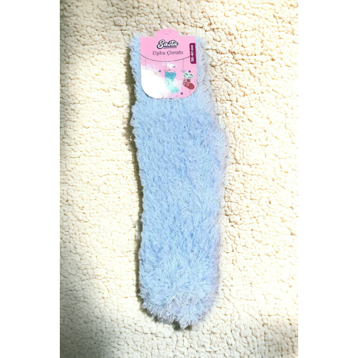 Peluş Uyku Çorabı Kışlık Yün Çorap | Kadın Ev Uyku Çorabı 36-40 Numara