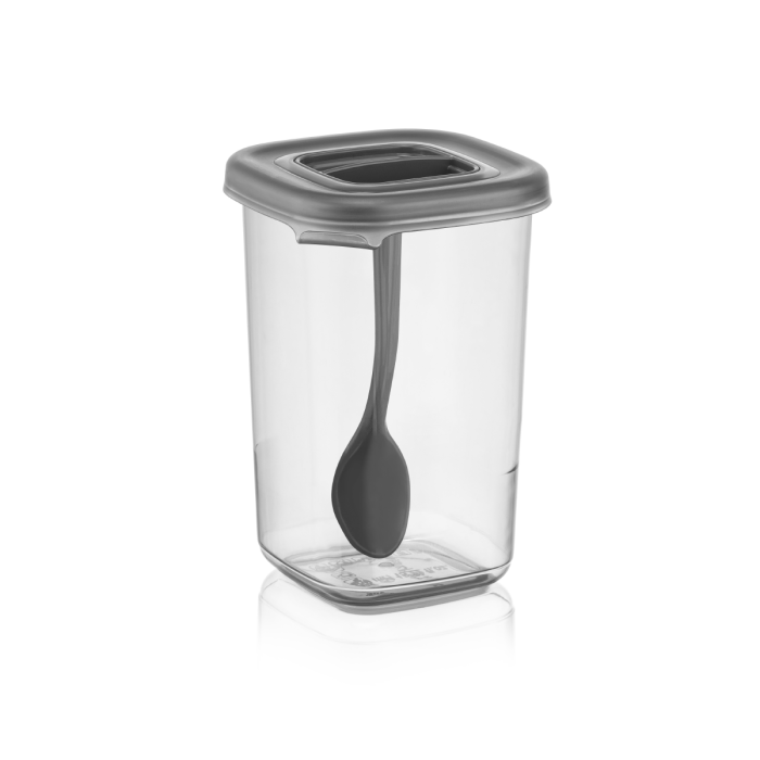 Etiketli 6lı Kendinden Kaşıklı Kapaklı Baharatlık Seti 6 Adet | BPA İçermez 450 mL