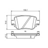 Fren Balata Seti (Arka)(BOSCH)(0986494797)(VW AUDI SEAT SKODA)