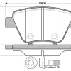 Fren Balata Seti (Arka)(BOSCH)(0986TB3114)(VW AUDI SEAT SKODA)