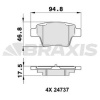 Fren Balata Seti (Arka)(BRAXIS)(AA0138)(PEUGEOT 207)