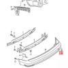 Tampon Çeki Demiri Kapağı (VW)(2K5807441)