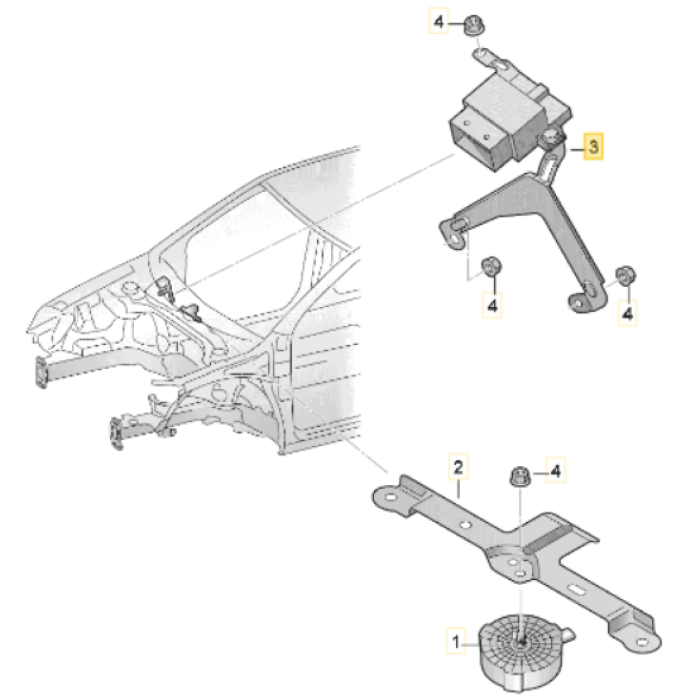 Gövde Yankısı Kontrol Ünitesi (VW)(1K8907159)(VW Scirocco 15-17)