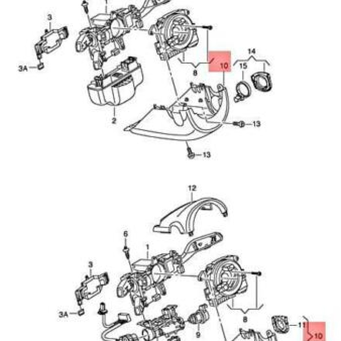 Direksiyon Alt Bakaliti (VW)(8V0953512Q4PK)(Audi A3)