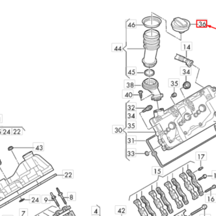 Yağ Dolum Kapağı (VW)(06K103485A)(AUDI SEAT SKODA)