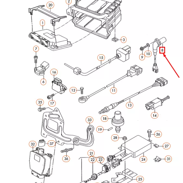Eksantrik Mili Konum Sensörü (VW)(045957147B)