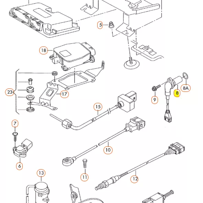 Krank Sensörü - Vidalı (VW)(036906433E)(VAG)
