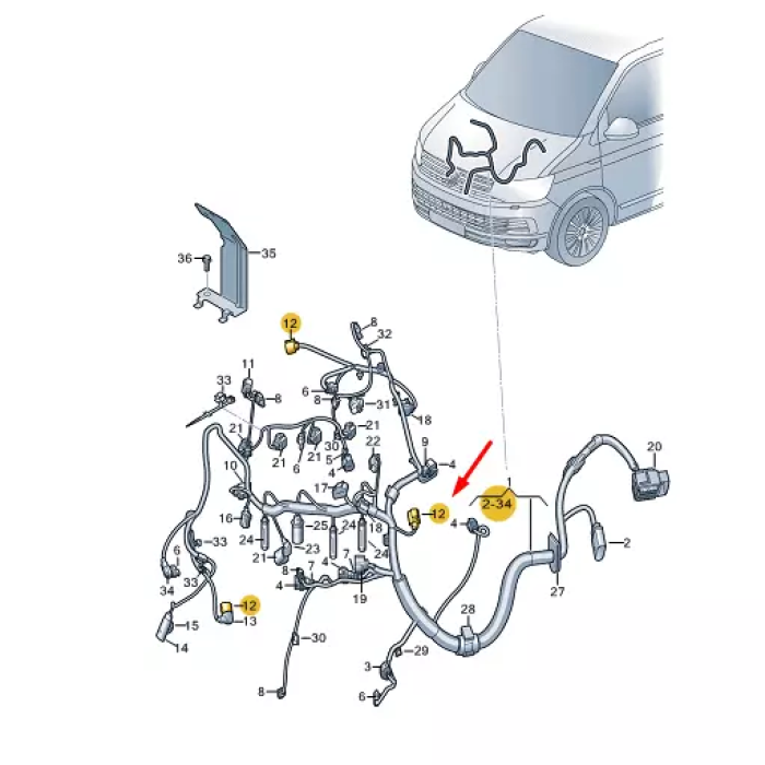 Kablo Soketi (VW)(8K0973703E)