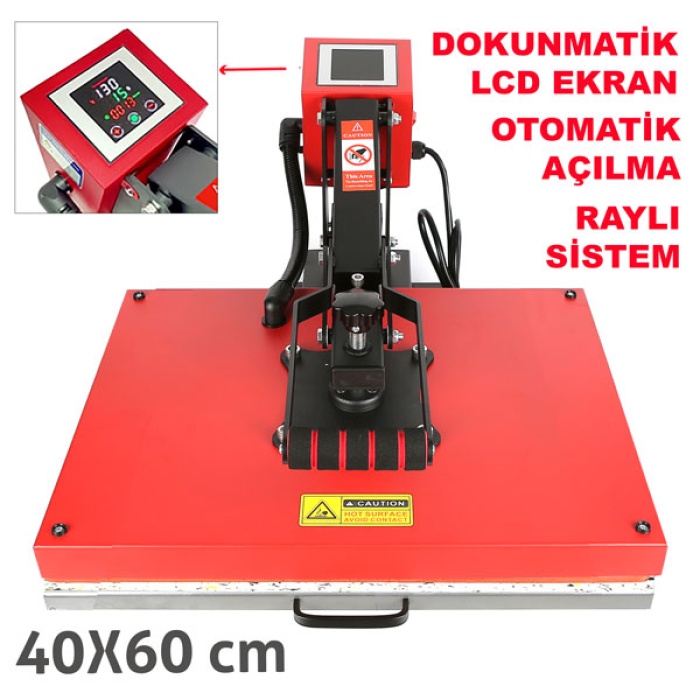 Otomatik Transfer Baskı Presi 40x60 cm