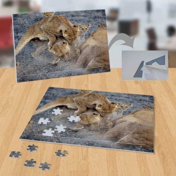 Kaplanların Yemeği 99 Parça Puzzle Yapboz-p004