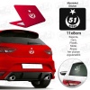Niğde Plaka 51 Ay Yıldız Beyaz Sticker, Araba, Araç, Etiket, Aksesuar, Tuning, Modifiye, Arma